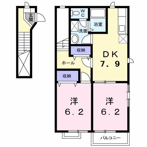 クレセント佃Ｓ（サウス）の間取り