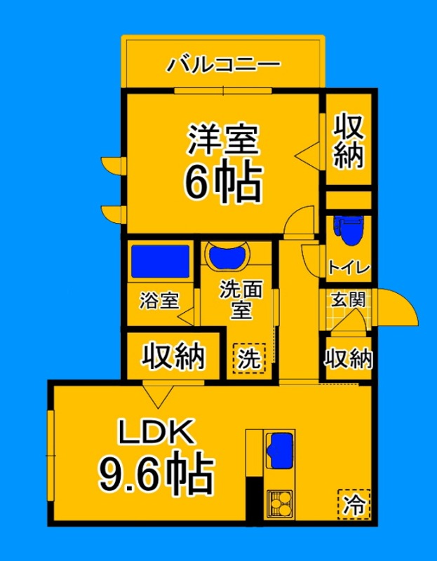 【大阪市住吉区殿辻のアパートの間取り】