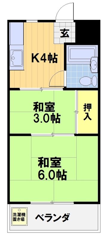 サンハイツ嵯峨野の間取り