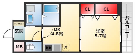 宿院西ＴＫハイツ２号館の間取り