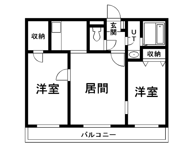 札幌市豊平区豊平五条のマンションの間取り