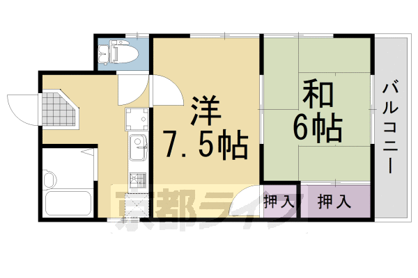 大山崎マンションの間取り