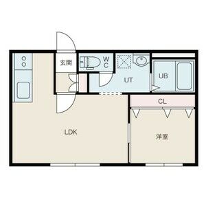 石狩市花川北七条のマンションの間取り