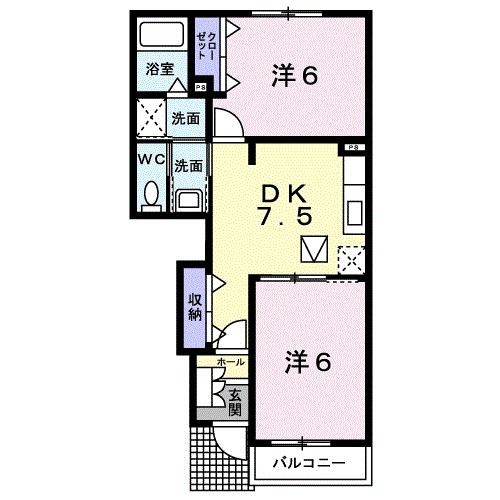 グラン　ヌーベル　Ａの間取り