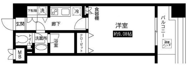 レジディア上野池之端の間取り