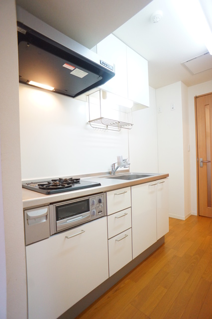 キッチン　お料理好きにはオススメのグリル付２口システムキッチン設置済♪