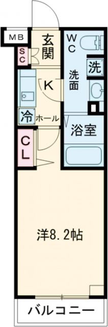 プレール・ドゥーク経堂の間取り写真