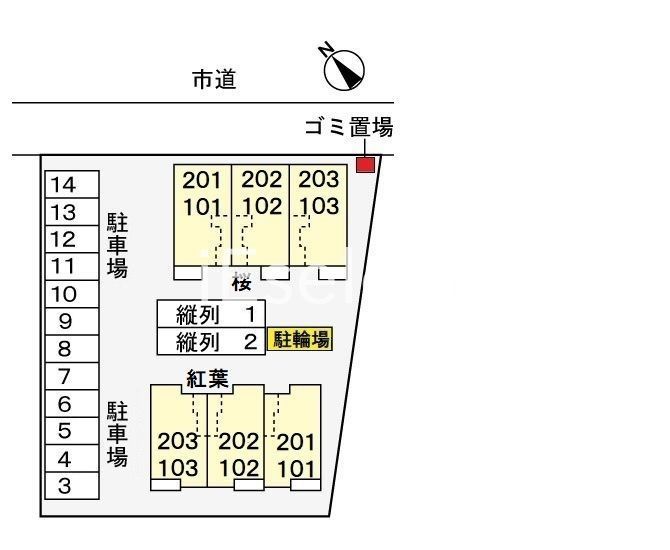 エントランス　配置図です