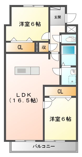 リアンの間取り