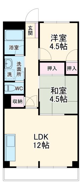 グリーンライフ山ノ沢の間取り