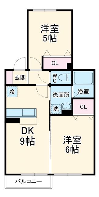 ラプルベール　Ａの間取り