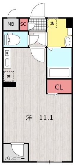 Ruhe(ルーエ）文化公園前通りの間取り