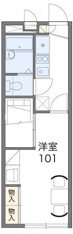 稲沢市稲葉のアパートの間取り