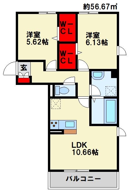 Appearance jonoの間取り