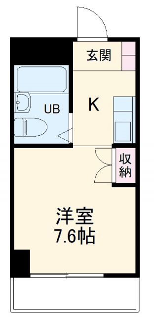 千葉市稲毛区園生町のマンションの間取り