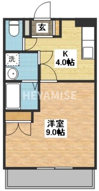 諫早市平山町のアパートの間取り