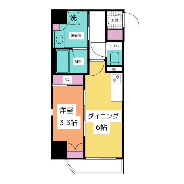 プレサンスロジェ名古屋駅ＧＡＴＥ　ＦＲＯＮＴの間取り