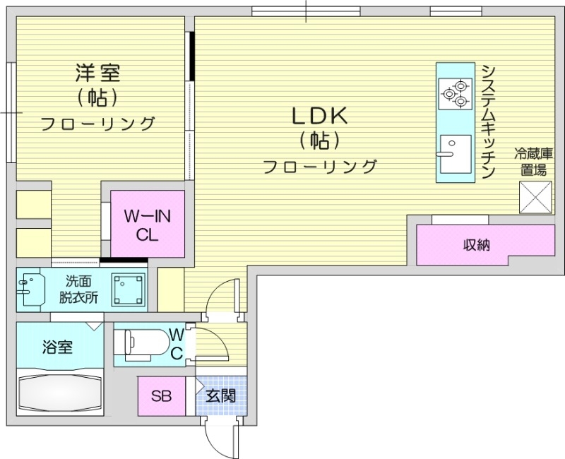 R-fino札幌桑園の間取り