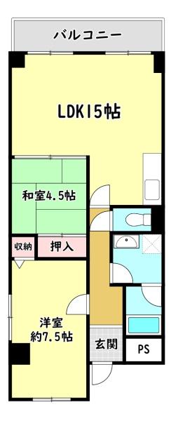 八坂一番館の間取り