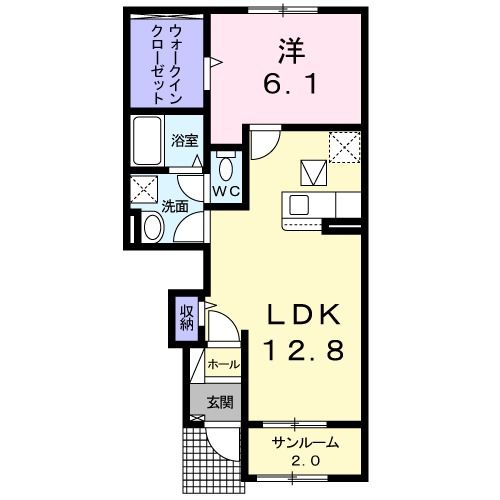 サーレ・ＷＥＳＴ　Iの間取り