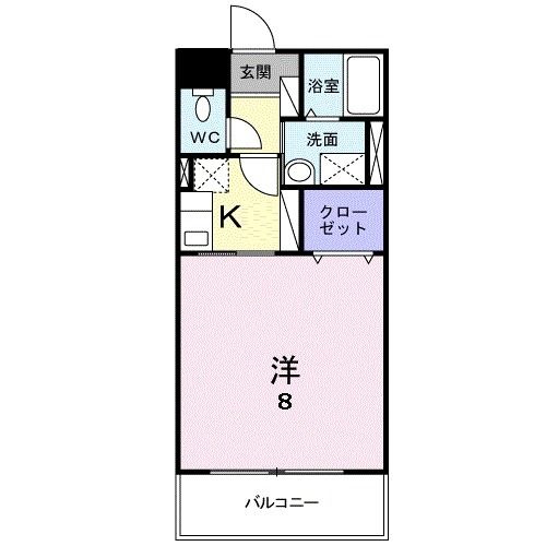 佐賀市新中町のマンションの間取り