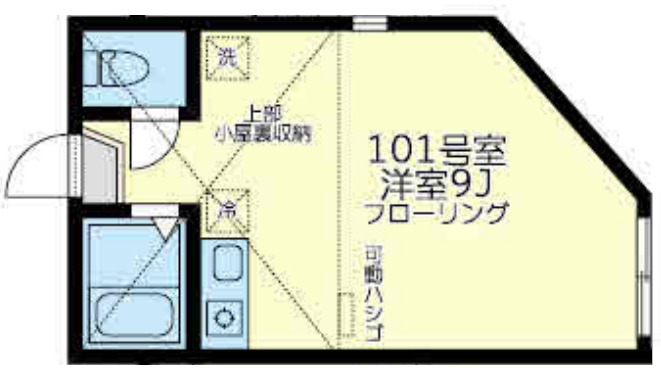 横浜市鶴見区上末吉のアパートの間取り