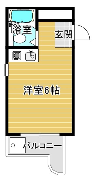 大阪市北区長柄中のマンションの間取り