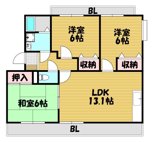 ランデックス弐番館の間取り