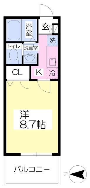 ラフィーネプロムナードVIの間取り