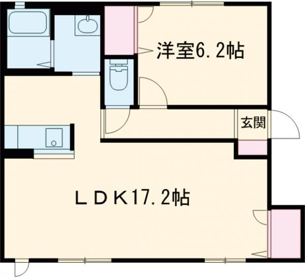 いなべ市員弁町大泉新田のアパートの間取り