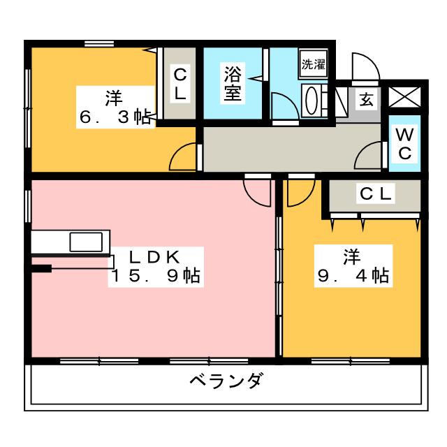 ＤＹＮＡＳＴＹ古知野の間取り