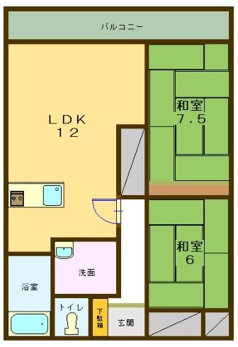 【沼津市東椎路のマンションの間取り】