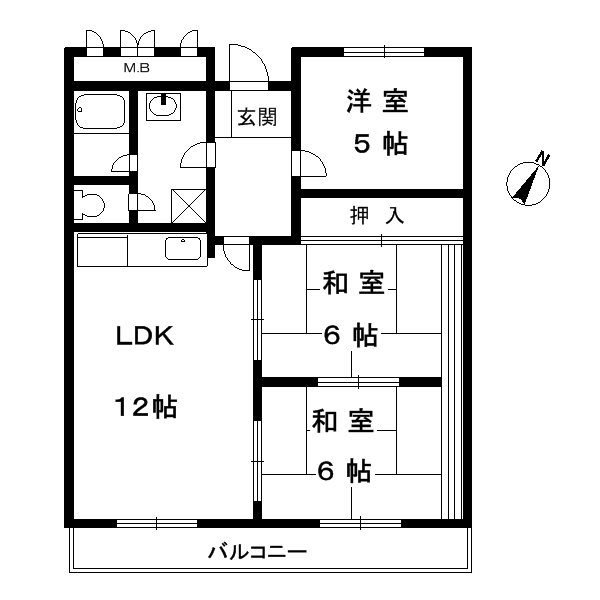 御影サニーハイツの間取り