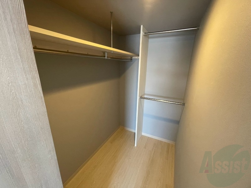 収納　幅が広くたっぷり収納できるクローゼットです！