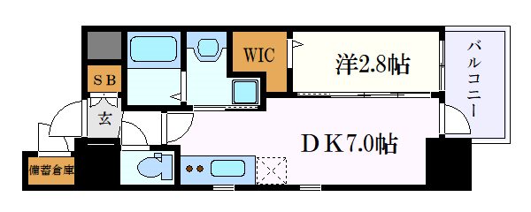 エステムコート名古屋黒川シャルマンの間取り