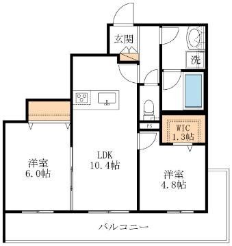 アムフルス参番館の間取り