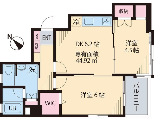 ボヌール市谷の間取り