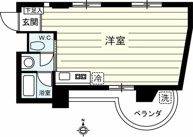 世田谷区喜多見のマンションの間取り