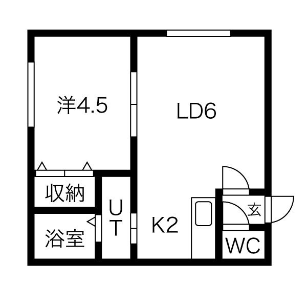 クレセア学園前の間取り