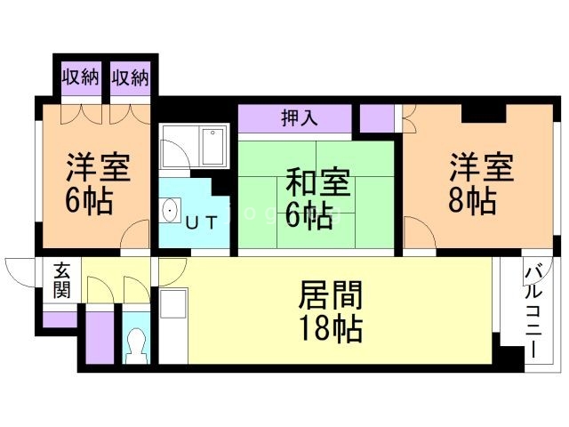 【大麻コーポの間取り】