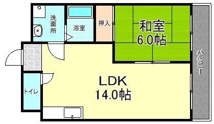 守山市伊勢町のアパートの間取り