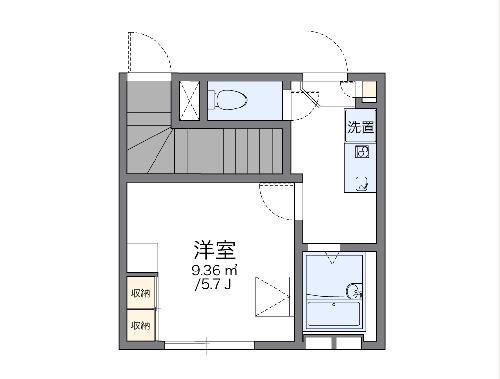 レオパレスウェルスプリングの間取り