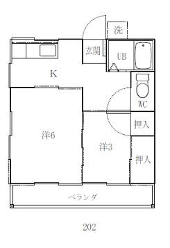 コーポ石塚の間取り