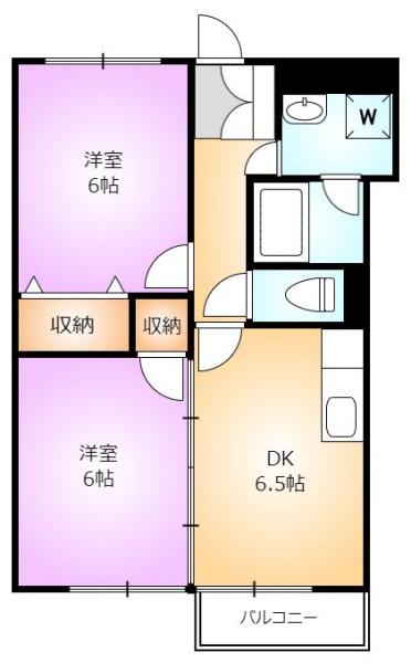 リリーズマンションの間取り