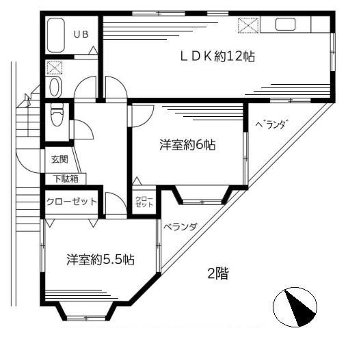 所沢市大字荒幡のマンションの間取り