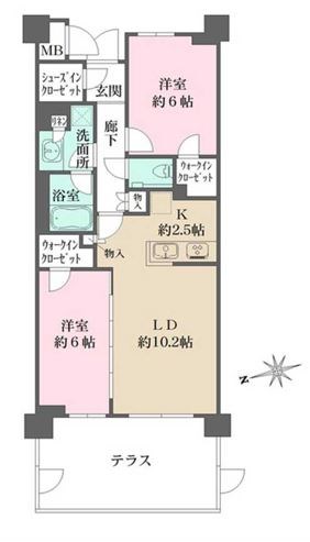 杉並区荻窪のマンションの間取り