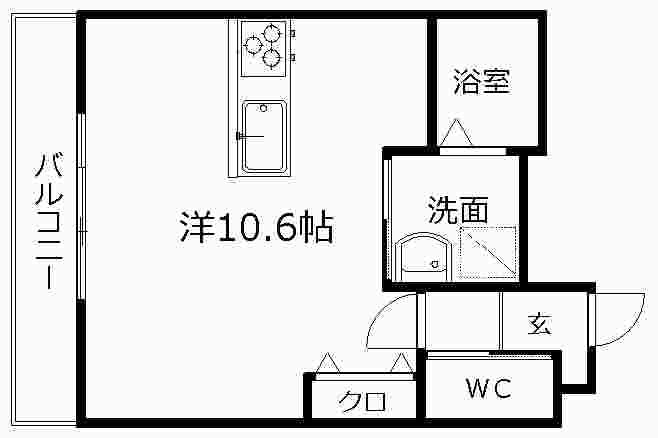 TKマンション中央IIIの間取り