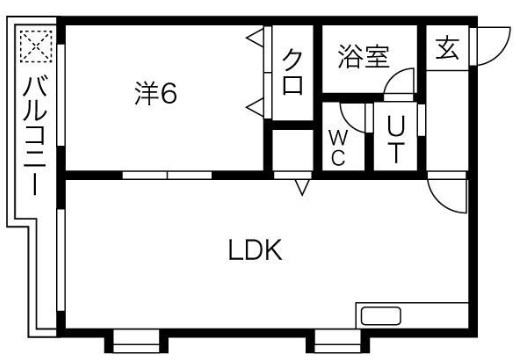 西宮市室川町のマンションの間取り