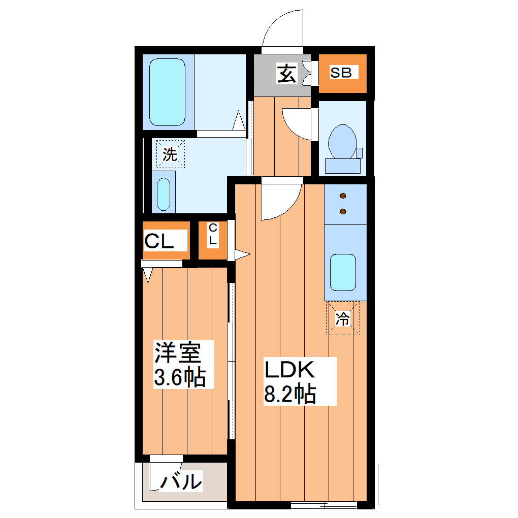 【ジオ新寺の間取り】