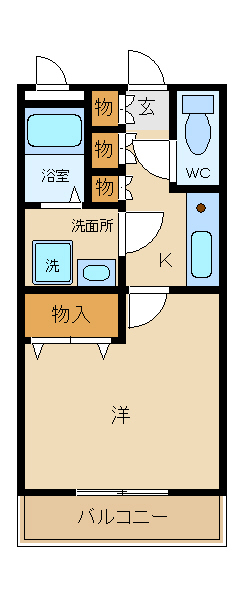 揖保郡太子町糸井のマンションの間取り